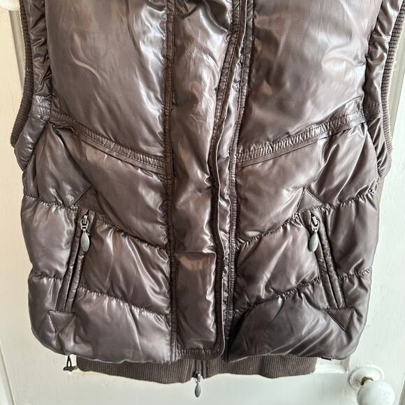Bruno Benini Down Vest Fur Trimmed Hood - Picture 4 of 9